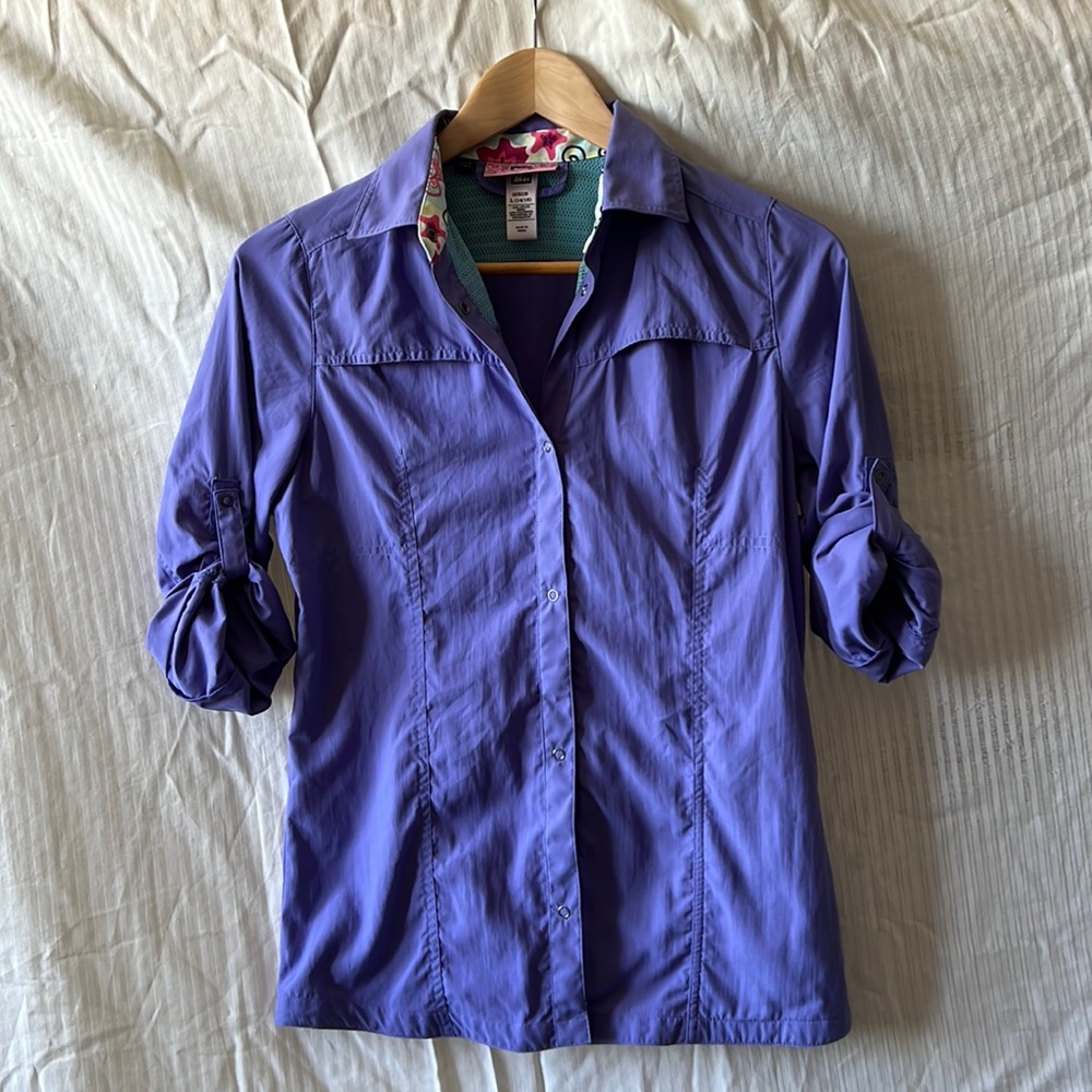 REI girl’s UPF 50+ nylon button up